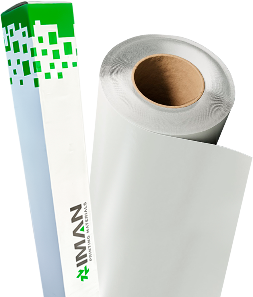 Rollo de vinil blanco adhesivo para impresión y rotulación - IMAN Importadora